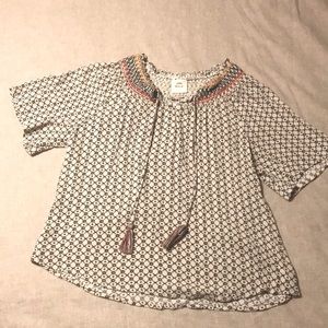 Knox rose. Medium. Boho top